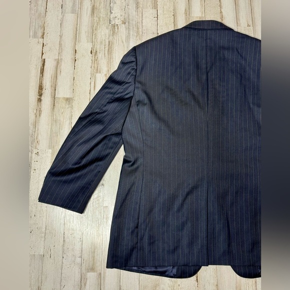 Brooks Brothers 1818 Regent Blazer Mens 44S  Navy Blue Virgin Wool Career Read* - Picture 9 of 12